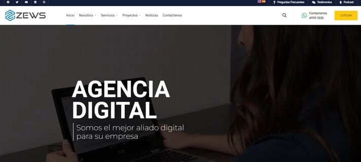 Zews diseño de sitios web